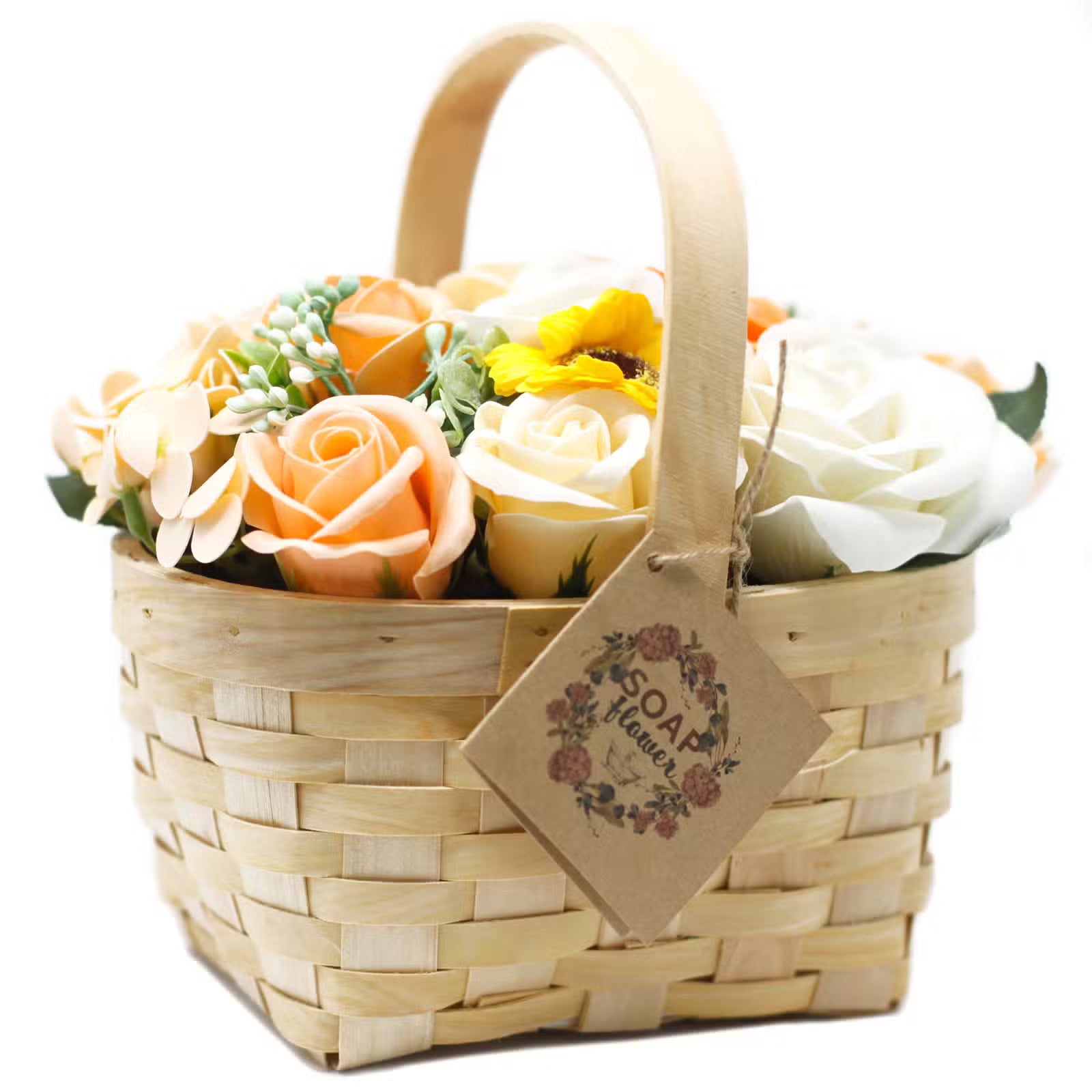 Large Bouquet in Wicker Basket
