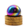 50mm - Amethyst Aura with Stand