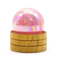 50mm - Rose Quartz Titanium Aura with Stand