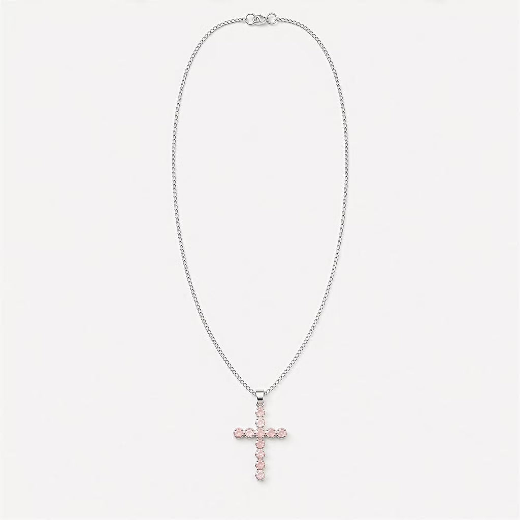Devotional Pendant - Silver Plated (45cm Chain) Crucifix