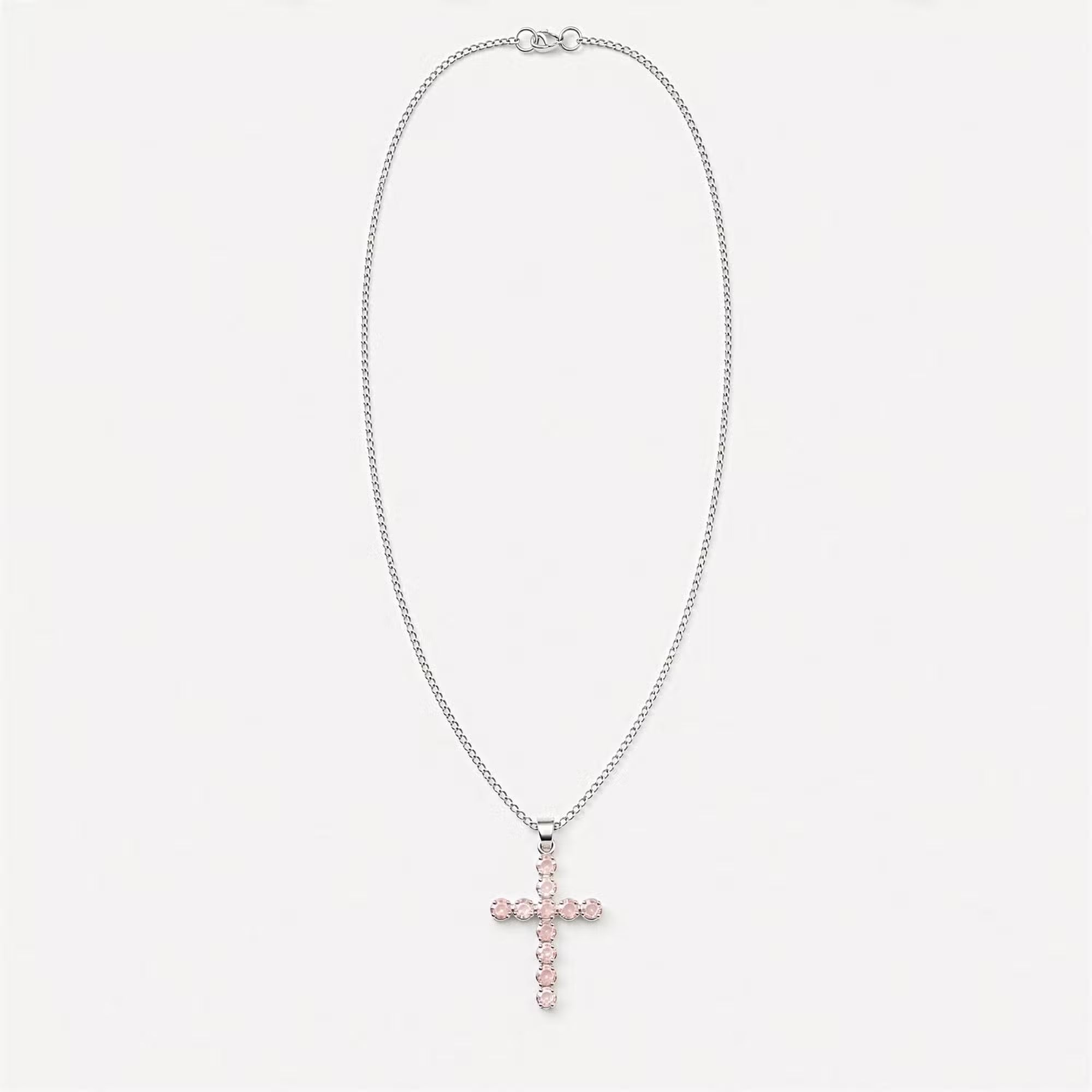 Devotional Pendant - Silver Plated (45cm Chain) Crucifix