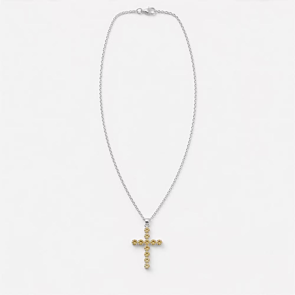 Devotional Pendant - Silver Plated (45cm Chain) Crucifix