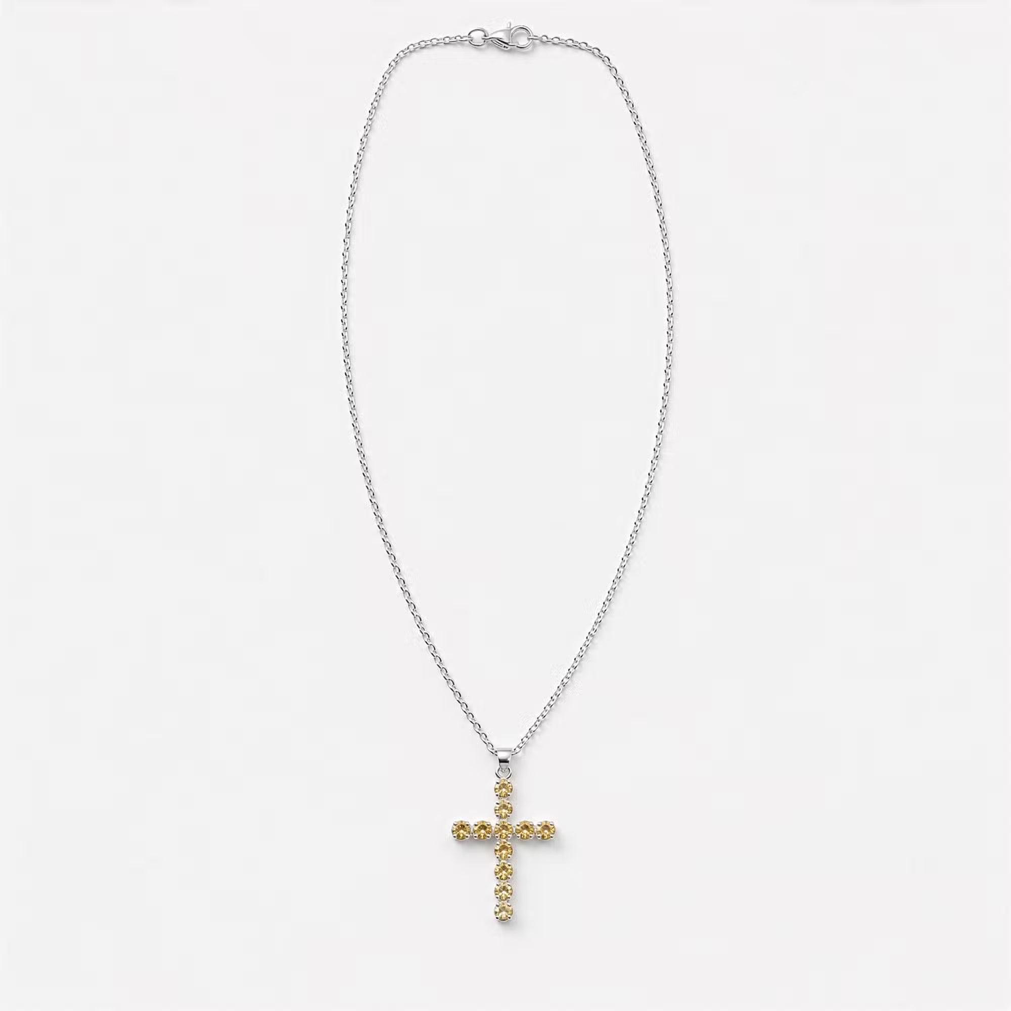 Devotional Pendant - Silver Plated (45cm Chain) Crucifix