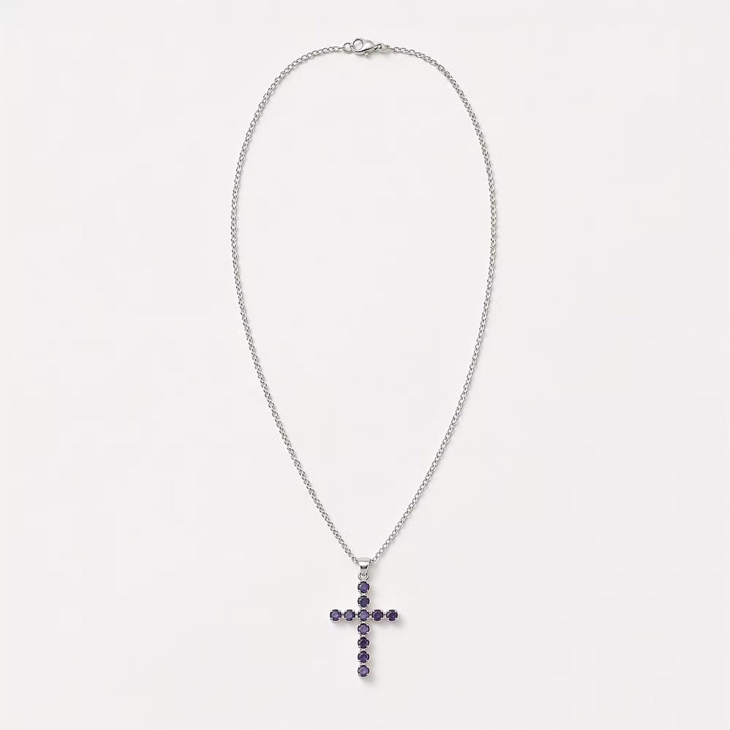 Devotional Pendant - Silver Plated (45cm Chain) Crucifix