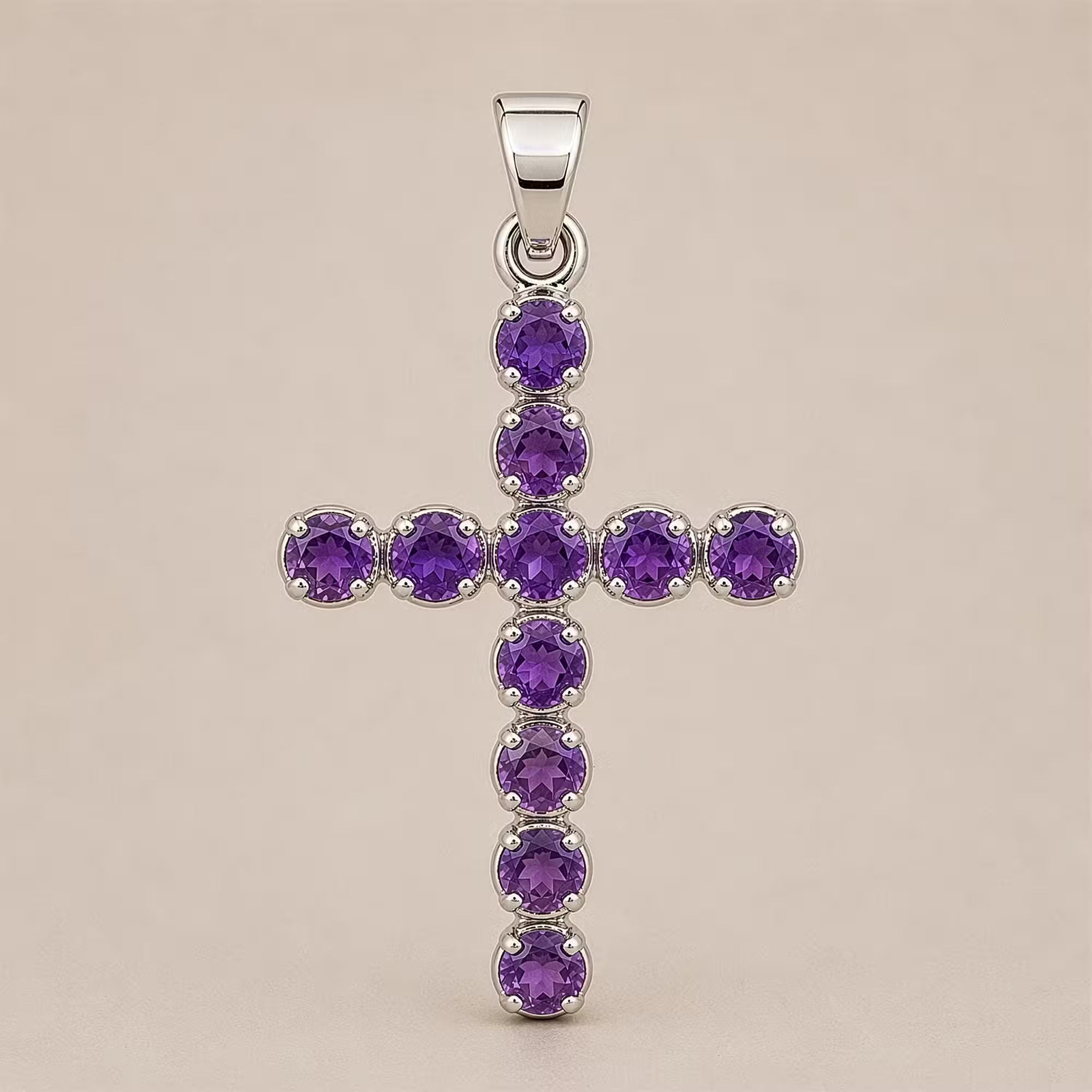 Devotional Pendant - Silver Plated (45cm Chain) Crucifix