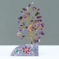 Amethyst Tree with Stone Base