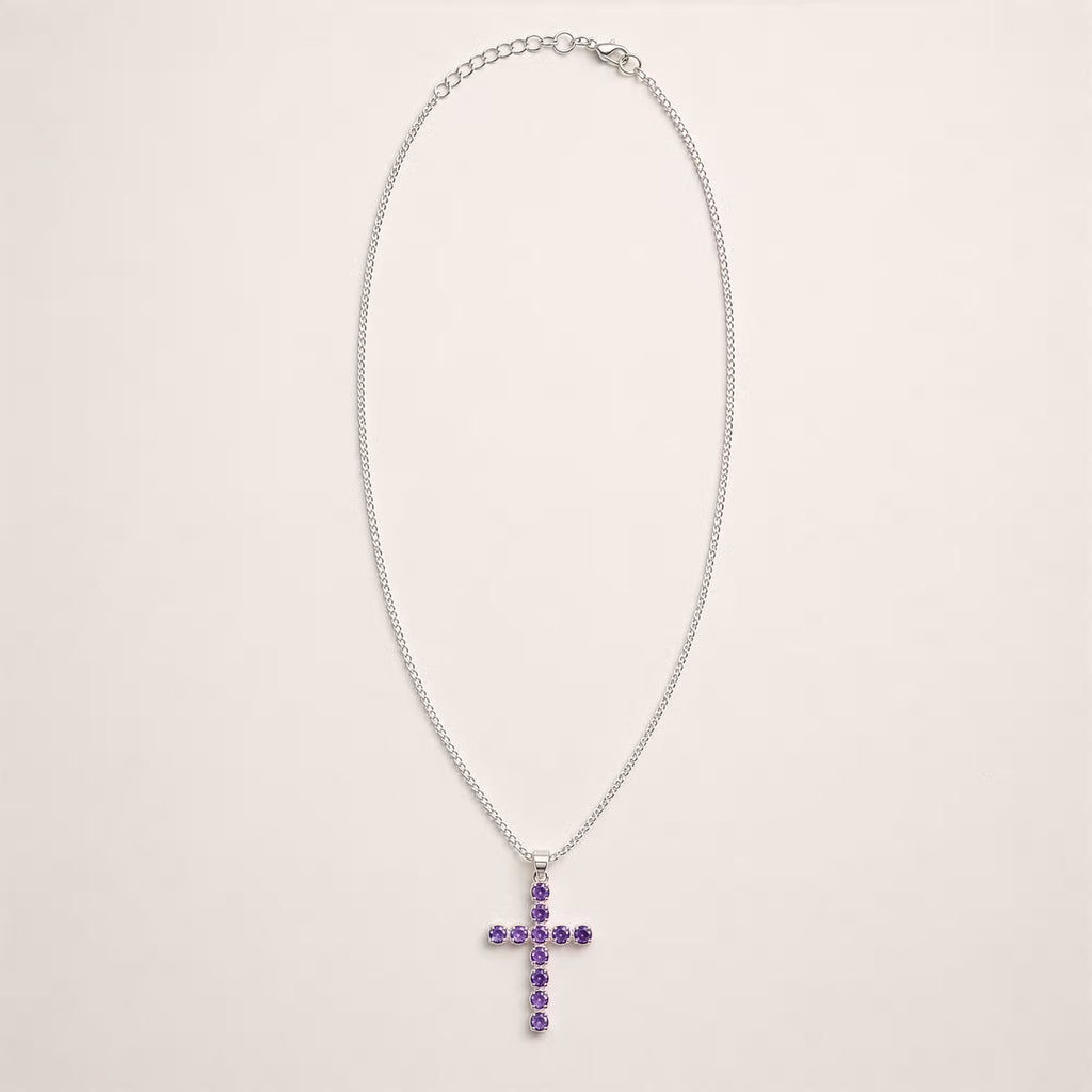 Devotional Pendant - Silver Plated (45cm Chain) Crucifix