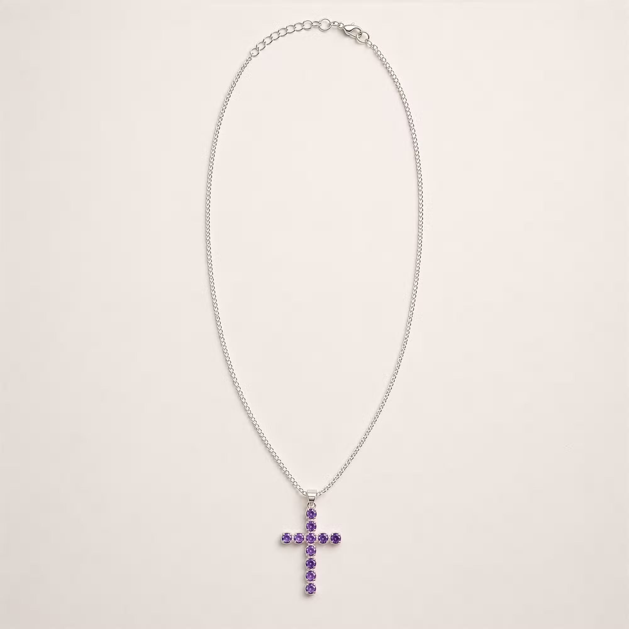 Devotional Pendant - Silver Plated (45cm Chain) Crucifix
