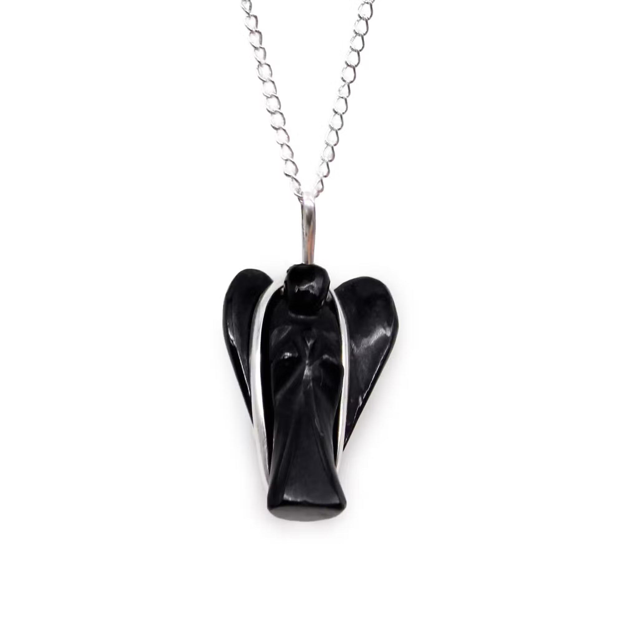 Gemstone Guardian Angel Pendant