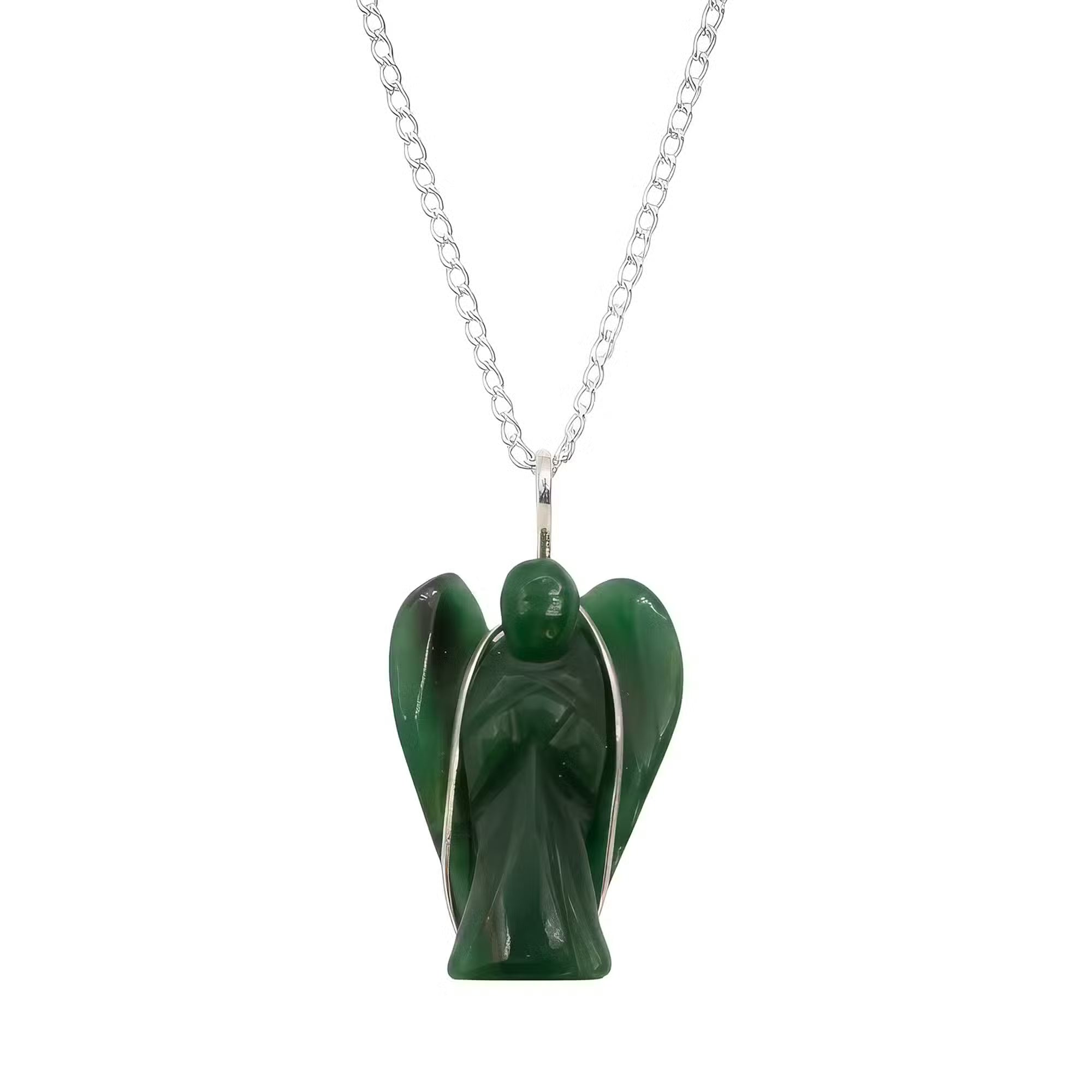 Gemstone Guardian Angel Pendant