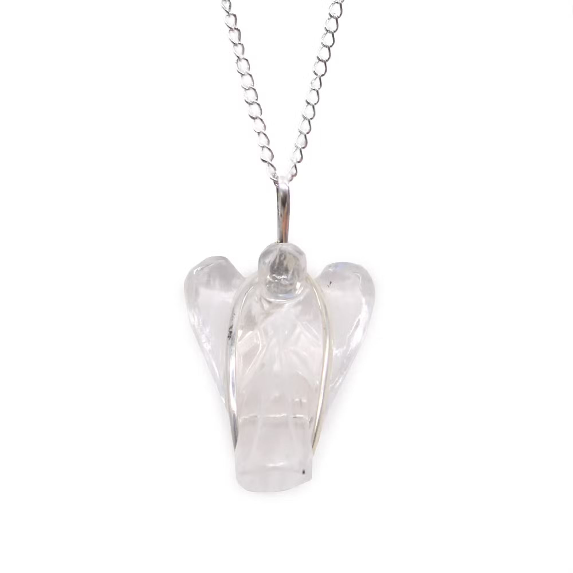 Gemstone Guardian Angel Pendant