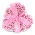 Set of 24 Soap Flower Heart Box