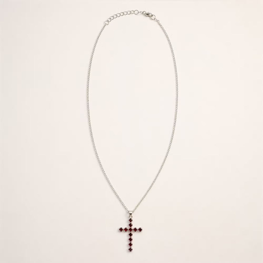 Devotional Pendant - Silver Plated (45cm Chain) Crucifix