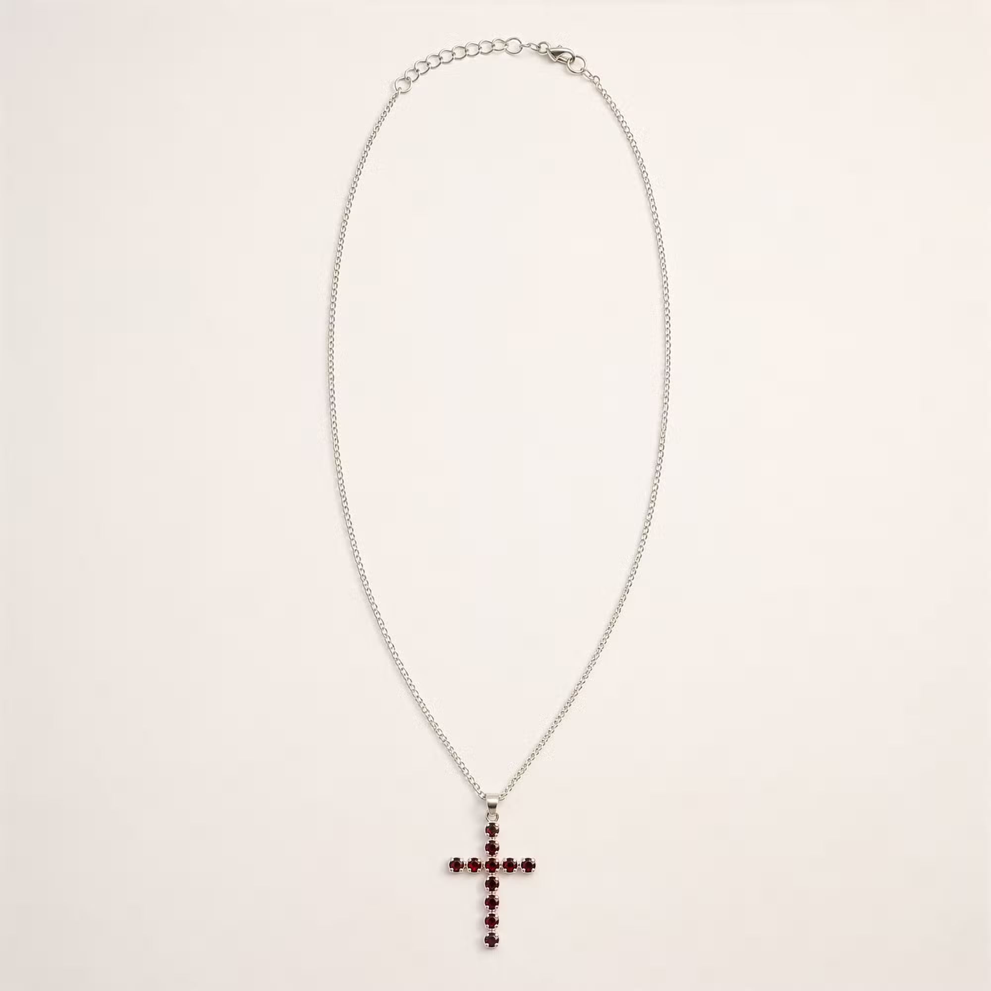 Devotional Pendant - Silver Plated (45cm Chain) Crucifix