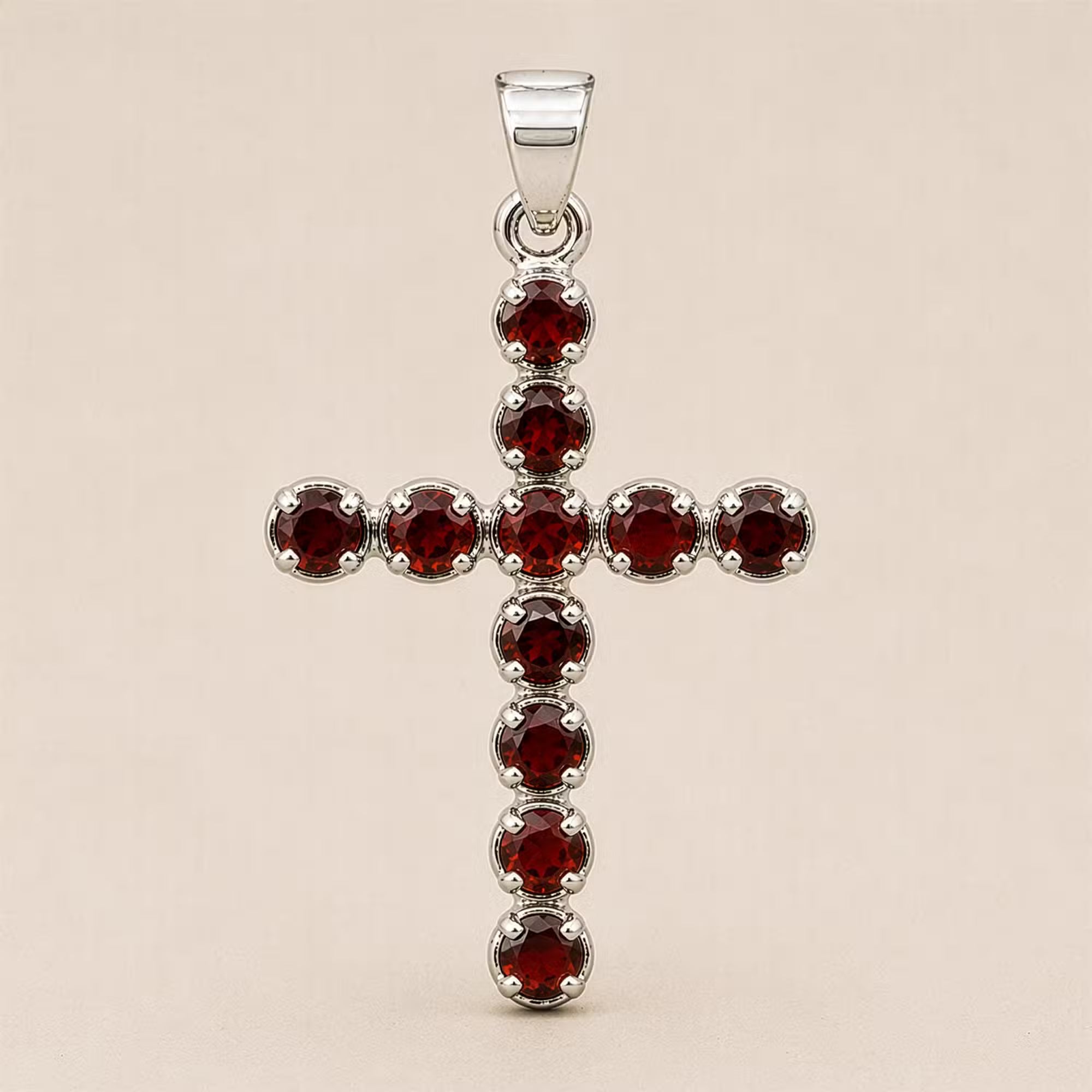 Devotional Pendant - Silver Plated (45cm Chain) Crucifix