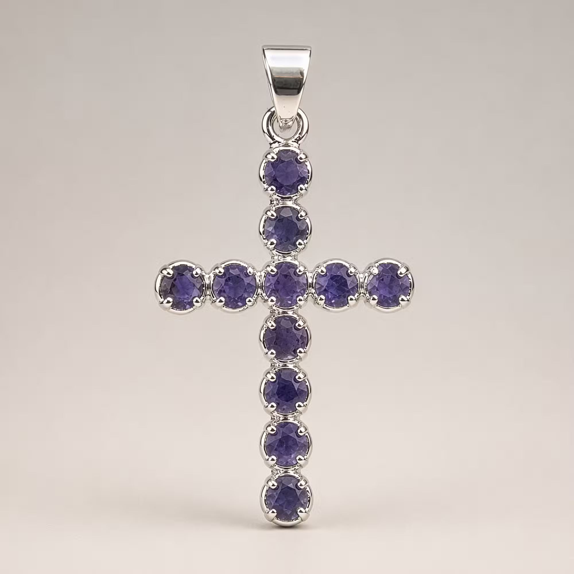 Devotional Pendant - Silver Plated (45cm Chain) Crucifix