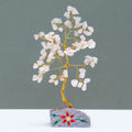 Rose Quartz Tree with Stone Base